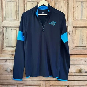 NFL Team Apparel Kids Boys XL 18 / 20 Carolina Panthers Quarter Zip Pullover NWT - Picture 1 of 5