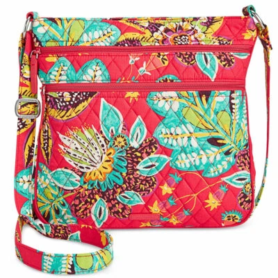Bolso Bandolera VERA BRADLEY Rumba Acolchado Triple Cremallera Hipster Foto 1 de 4