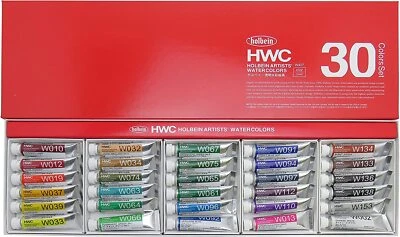 Holbein Artists Transparent Watercolors 30 color set 5ml W407 From Japan - image 1 of 4