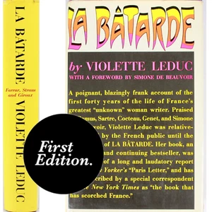 VIOLETTE LEDUC FIRST EDITION LA BATARDE FRENCH FEMINIST 1965 HCDJ - Picture 1 of 10