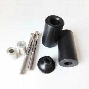 Black Frame Slider Crash Falling Protector For Kawasaki Ninja ZX-6R ZX6RR 03-04 - Foto 1 di 3