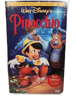 Pinocchio VHS Video Tape 1999 Walt Disney's 60th Anniversary Edition UNOPENED Foto 1 de 4