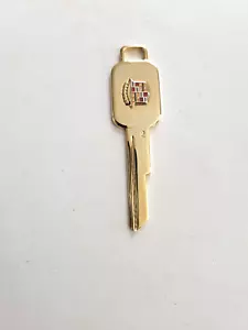 CADILLAC 1968 1972 1976 1980 1987 88 1989 VINTAGE GOLD CREST KEY BLANK - Picture 1 of 3