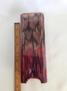Coronet Czechoslovakian Pottery Vase Coronet #1094 7.5” Square Mauve pink Purple - Picture 1 of 6