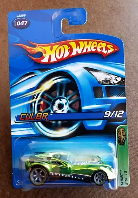 2006 Hot Wheels CUL8R Spectraflame Green TREASURE HUNTS THunt 9/12 Co-Molded 6SP - Image 1 of 4