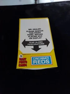 1981 TOPPS BASEBALL FACTORY SEALED 36 PACK GIANT PHOTO CARD BOX- Cincinnati Reds - Picture 1 of 8