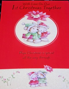 Our First Christmas Together, Christmas Card. (CF56) - Picture 1 of 3
