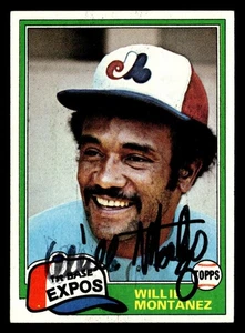 1981 Topps Willie Montanez #559 Montreal Expos Signed/Auto SX2011 - Picture 1 of 2