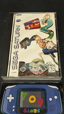 Earthworm Jim 2 (Sega Saturn, 1996) CIB Completo Foto 1 de 4