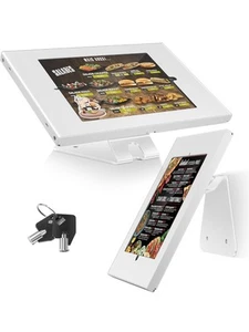 Security Tablet Stand Anti-Theft Heavy Duty 360 Rotation White - Ipad - Afbeelding 1 van 12
