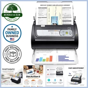 High Speed Double-Sided Color Document Scanner with Auto Feeder for Office - Picture 1 of 9