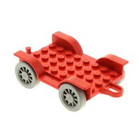 1X Lego Fabuland Vehicle 6X8 Red Chassis Trailer Wheel 3797 3679 4796C01
