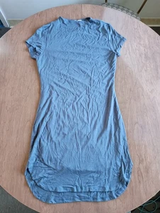 Vestido camisero azul manga corta Stella Luce para mujer talla grande - Imagen 1 de 20
