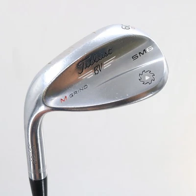 Titleist Vokey SM6 Tour Chrome Lob Wedge 60 Deg 60.08M Steel Left-Hand S-155275 - Image 1 of 4