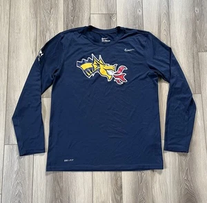Nike Dri Fit Drexel University Mens M Graphic Logo Athletic Long Sleeve NCAA - Picture 1 of 11
