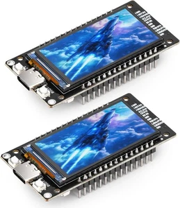 2PCS für ESP32 Entwicklungsplatine mit 1.96inch LCD Display 2.4 GHz WLAN WiFi  - Bild 1 von 9