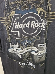 HARD ROCK ORLANDO 40TH ANNIVERSARY CITY TEE - SIZE MEDIUM! - Picture 1 of 5