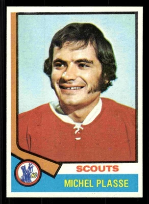 1974-75 Topps Michel Plasse #257 - Kansas City Scouts - NM+ - Image 1 of 2