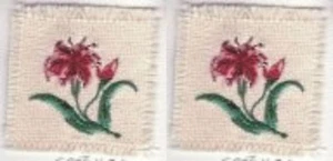 2.5" Exotic Pink Flower embroidery Floral Patch - Picture 1 of 1