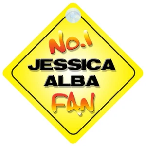 No.1 Jessica Alba Fan Car/Door/Window Hanger/Sign - Picture 1 of 1