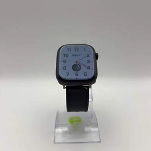 GPS Only Apple Watch Series 10 46MM Black Aluminum Black Leather A2999 - Picture 1 of 11