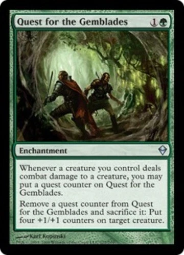 4 Quest for the Gemblades ~ Near Mint Zendikar 4x x4 Playset MTG Magic Green Car - Image 1 of 1