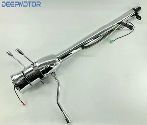 Indicador de cambio de columna de dirección inclinable automático 28" con adaptador de rueda de 9 orificios cromado - Imagen 1 de 11