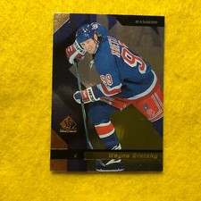 WAYNE GRETZKY 1997 UPPER DECK SP AUTHENTIC , RARE SAMPLE , NHL HOCKEY CARD 99