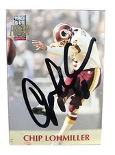 Chip Lohmiller. -Minnesota- Washington Redskins Autographed Card