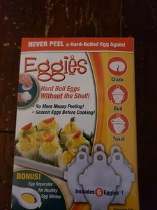 Eggies Fast Microwave Egg Cooker without the shell Bonus Egg White Separator - Bild 1 von 4