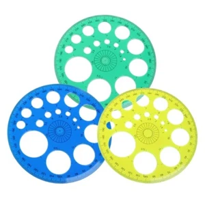 360 Degree Protractor All Round Ruler Template Circle School Drafting Supplies - Picture 1 of 8