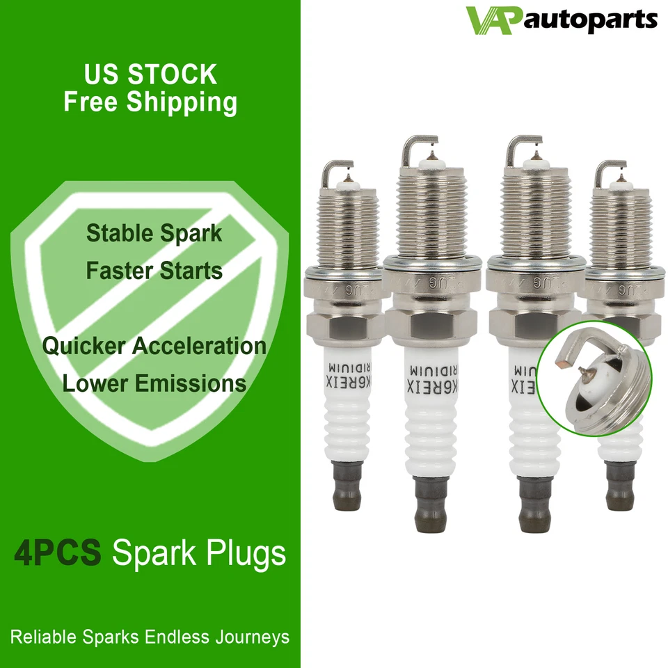 4x Iridium & Platinum Spark Plugs For 2011-2016 Honda CR-Z 1.5L l4 - Изображение 1 из 4
