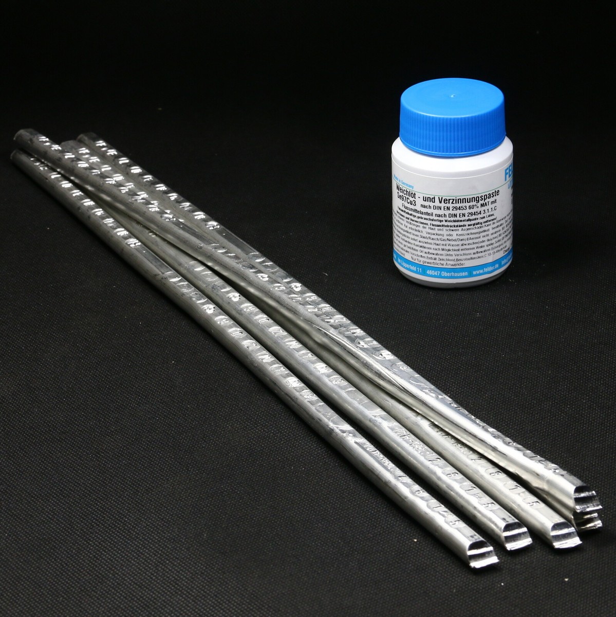 2 Barre Di Stagno Sn90Zn7Cu3 + Pasta Per Saldatura 100g | Per Carrozzeria E Lavori Di Precisione - Foto 8