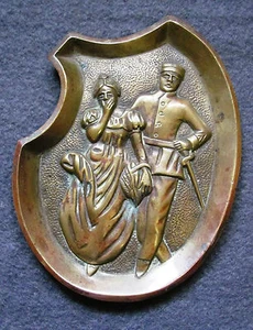Patriotic Ashtray Imperial Era Brass/Bronze Rare Erotica - Picture 1 of 1
