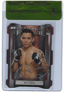 Ray Borg Signed 2015 Topps UFC Champions Fighting's Future Card #FF-RB BAS COA