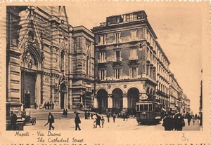 B5461) NAPOLI VIA DUOMO ANIMATA TRAM N 8 VIAGGIATA - Imagen 1 de 2