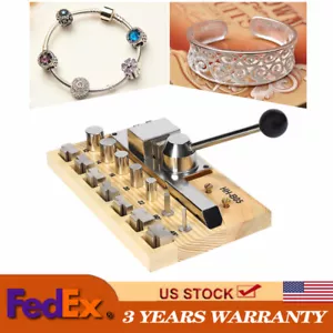 Making Jewelry Ring Bender Tool Hand Crank Ring Bracelet Press Bending Machine - Picture 1 of 12