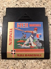 R.B.I. Baseball: Tengen Nintendo NES Game Cartridge Cart Only Black Version