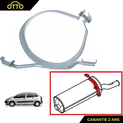 PARTSLINE Collier Sangle Fixation Silencieux Arrière prévu pour Xsara Picasso Tous Modeles