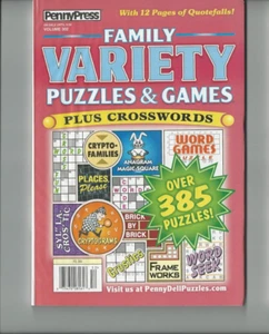 PENNYPRESS FAMILY VARIETY PUZZLES~&~GAMES~JUN~2017~VOL.302~FUN FOR ALL NOW!~ - Picture 1 of 1