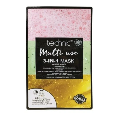 Technic 3 in 1 Korean Sheet Mask - Image 1 of 2