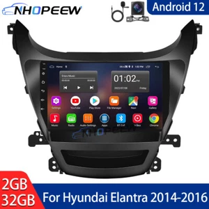 2+32GB Android 12 Car Stereo Radio GPS NAVI Player For Hyundai Elantra 2014-2016 - Picture 1 of 12