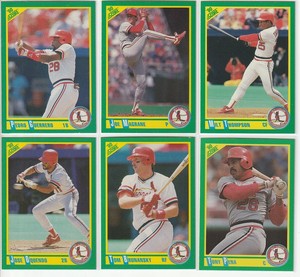 1990 Score Baseball St. Louis Cardinals Team Set