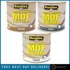 RUSTINS QUICK DRY MDF PRIMER SEALER WHITE GREY UNDER COAT PAINT 250ML 500ML NEW