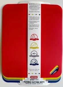 Cutting Board Mat Set Flexible Boards 4-pack - 11.5"x14" 6514PKW - Picture 1 of 6