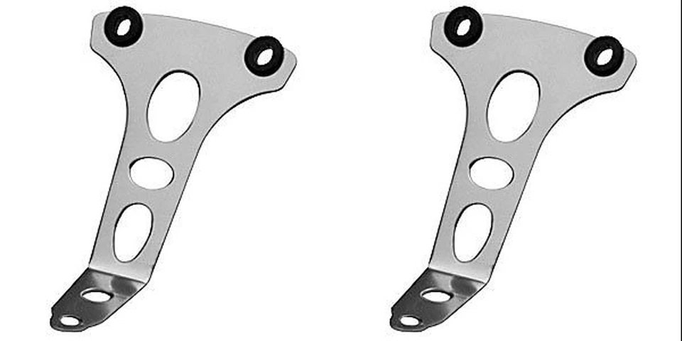 Chrome Spark Plug Wire Separator Holder Tall 2 Wire w/ Grommets 66101 - Image 1 of 1