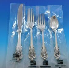 Grande Baroque by Wallace Sterling Silver Flatware Set for 8 Service 36 pcs New