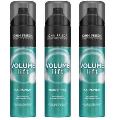 *PACK OF 3* John Frieda VOLUME LIFT HAIR SPRAY for Fine or Flat Hair 10 oz 283 g - Image 1 of 4
