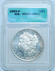 1883 O ICG MS63DMPL Deep Mirror Prooflike Morgan Silver Dollar - Picture 1 of 2