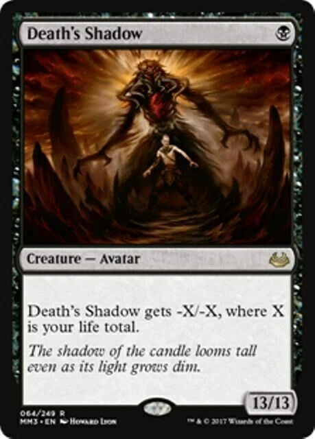 DEATH'S SHADOW NM Modern Masters 2017 mtg Black - Avatar Rare - Image 1 of 1